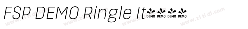 FSP DEMO Ringle It字体转换 FSP DEMO Ringle It字体转换